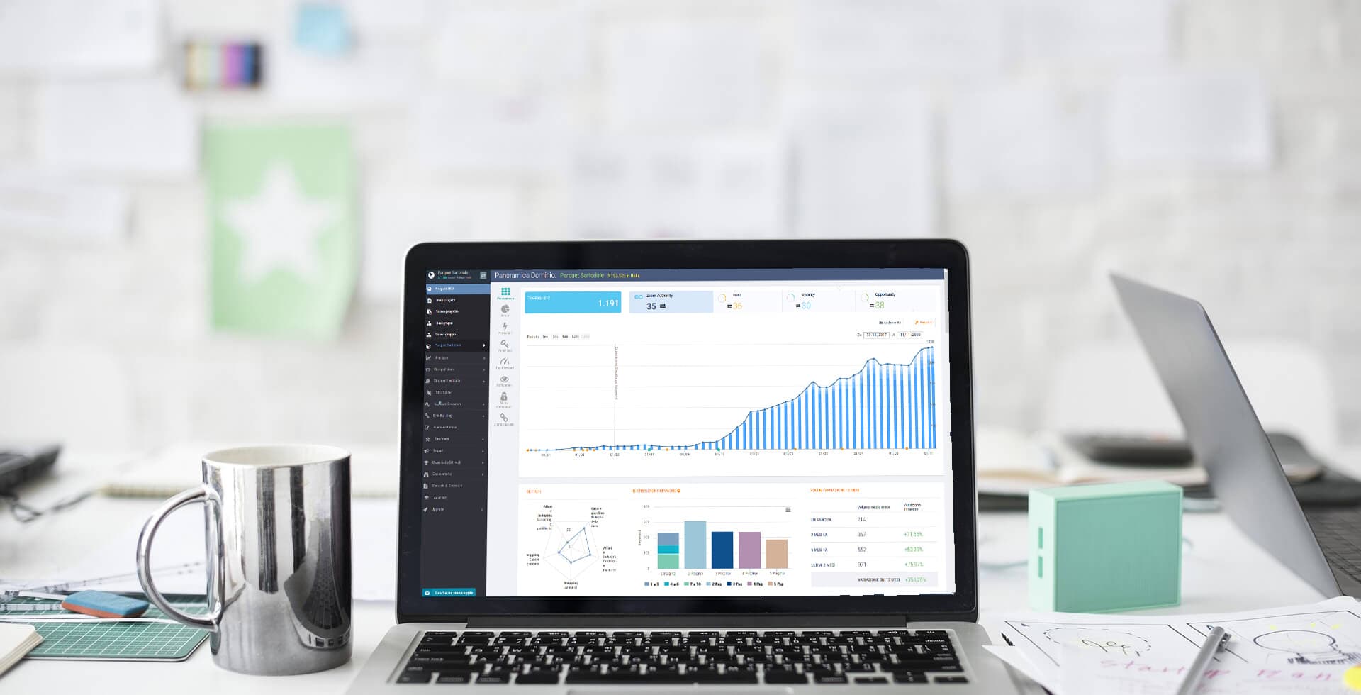 Laptop grafico SEO
