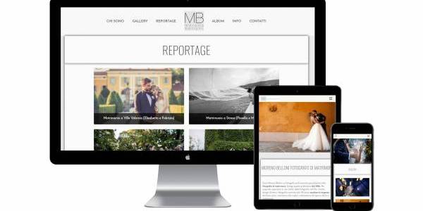 Sito a layout responsivo per Moreno Belloni, fotografo di matrimonio a Milano