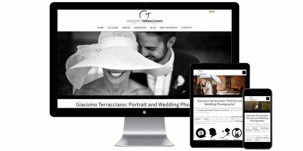 Layout responsivo sito Giacomo Terracciano