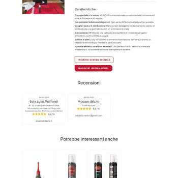 E-commerce MF-82 (olio speciale per armi)