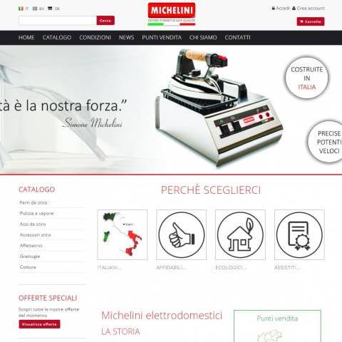 Realizzazione e-commerce per elettrodomestici professionali